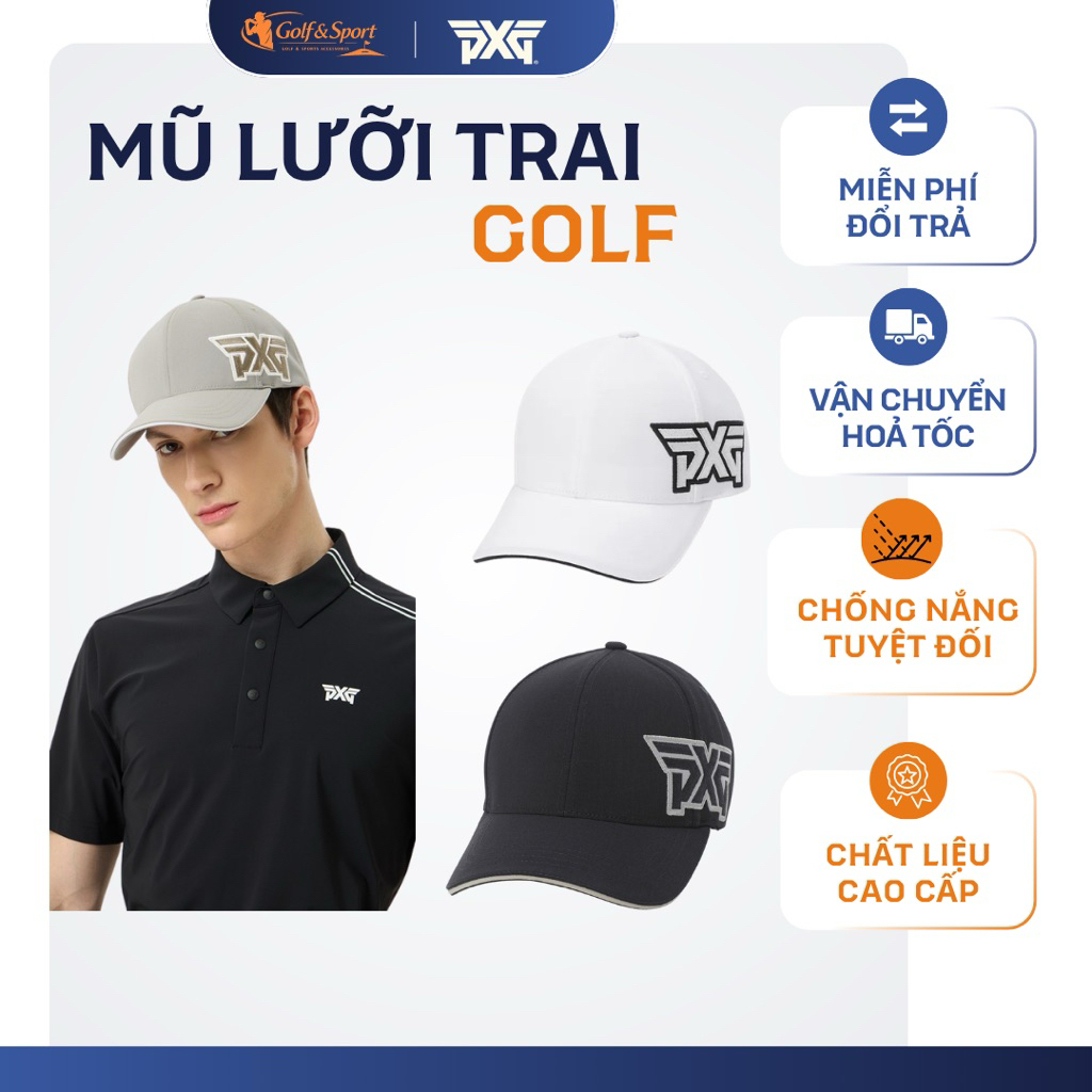 Mũ Golf PXG Chính Hãng Cao Cấp – Nón Thể Thao Nam Nữ PXG, Nón Lưỡi Trai Golf/Tennis/Pickleball ( PXG