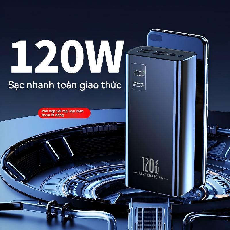 Sạc Dự Phòng 50000mAh/80000mah 120W PD20W 50000mAh Tích Hợp Cổng Sạc Tiện Lợi Cho Điện Thoại & Màn H