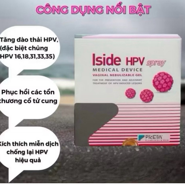 Xịt Iside HPV - Hỗ Trợ Tăng Đào Thải HPV, Cân Bằng pH, Tăng Cường Miễn Dịch (1 Bình Xịt&14 Vòi Xịt)