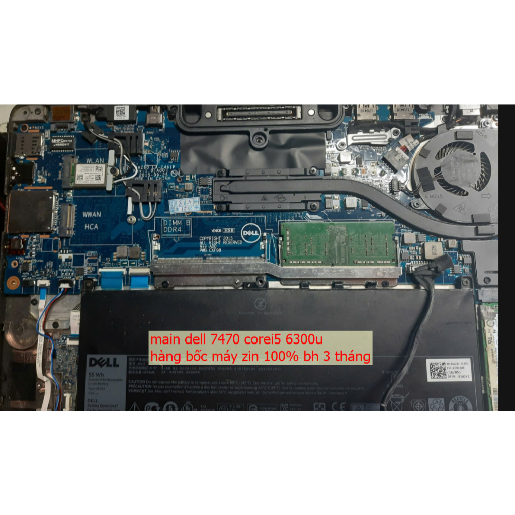 Main laptop dell 7470 corei5 6300u hangf chính hãng