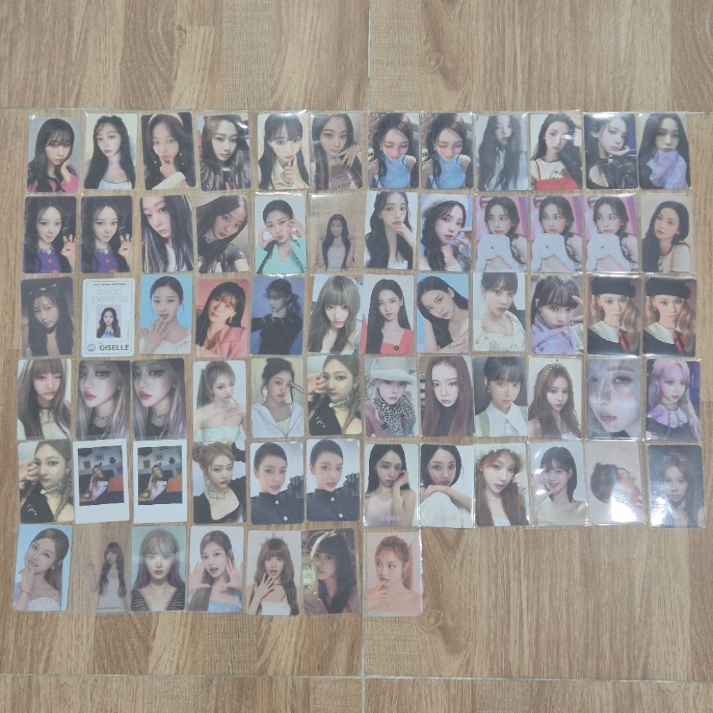 AESPA CARD, ảnh thẻ ảnh bo góc nhóm nhạc aespa (ningning, winter, karina, giselle)