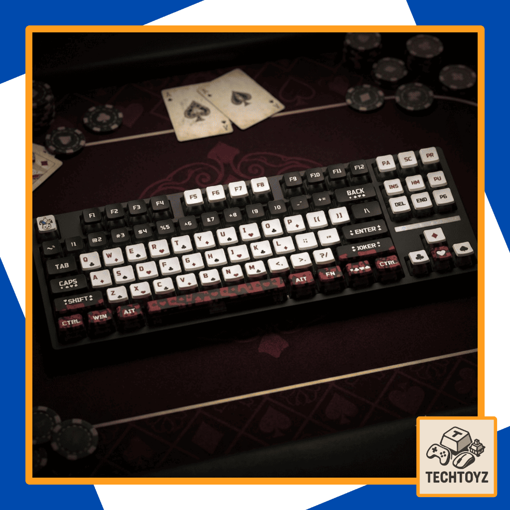 Keycap Poker - Pudding Keycaps - PBT DyeSub + PC - BCSA Profile