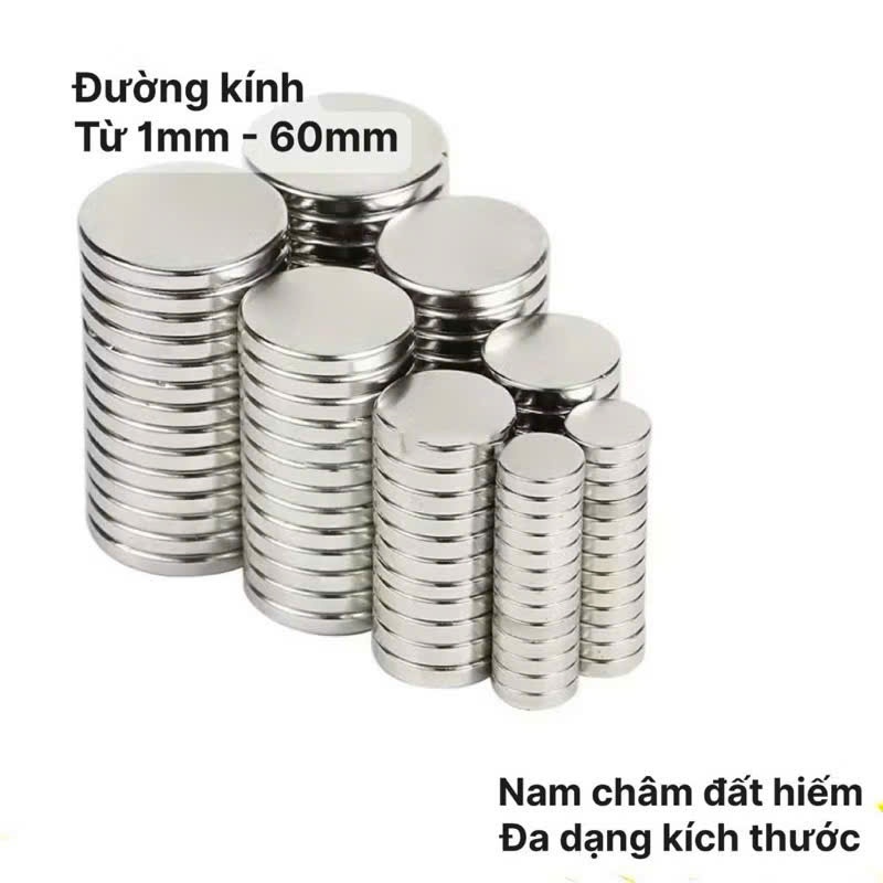Nam châm tròn nhỏ , nam châm trắng , nam châm đất hiếm N35, N42 , N50 ,N52