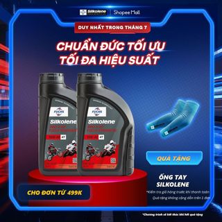 Combo 2 Dầu động cơ FUCHS SILKOLENE PRO 4 SAE 10W-40 XP 4 thì gốc ester, tổng hợp hoàn toàn dung tích 1L