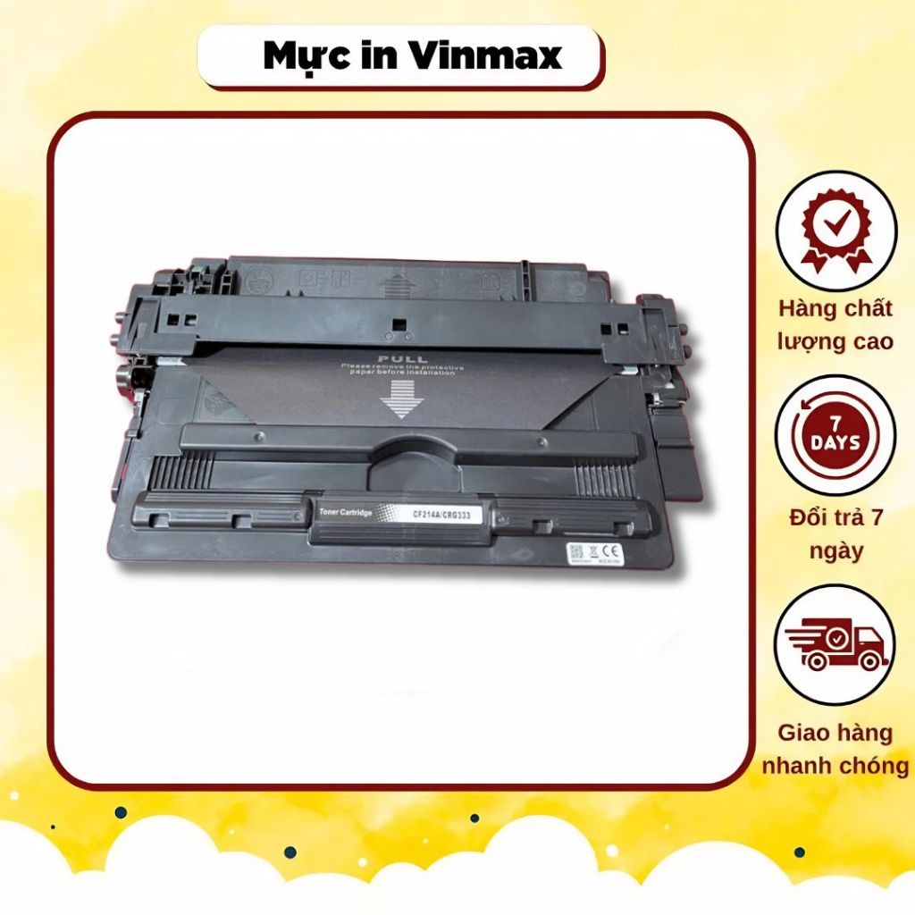 Hộp Mực In Halloya HP 14A (CF214A)/CGR333 Dùng Cho Máy In HP LaserJet M712, M712dn, M725, M725dn