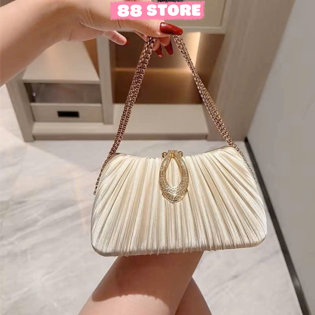 Túi xách nữ đi tiệc đi chơi sang chảnh đính đá lấp lánh hàng quảng châu cao cấp 88store A-63