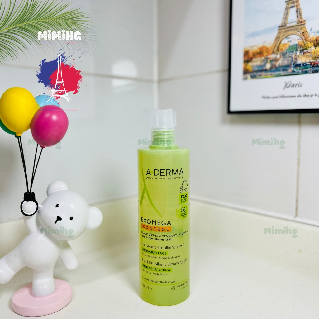 Sữa tắm A-derma exomega control 2in1 tắm gội dành cho da khô, da cơ địa, da nhạy cảm_MiMi HG