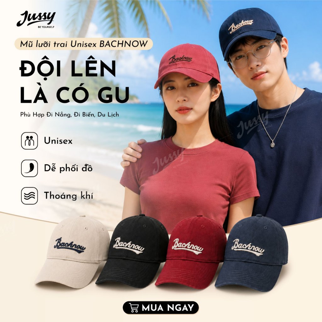 Mũ Lưỡi Trai Size To Form Mềm Che Khuyết Điểm Giúp Mặt Thon Gọn Bachnow Jussy Official Nón Nam Nữ Vải Cotton Dày Dặn