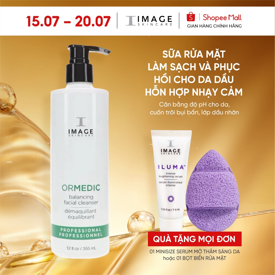 Sữa rửa mặt phục hồi da IMAGE Skincare ORMEDIC Balancing Facial Cleanser