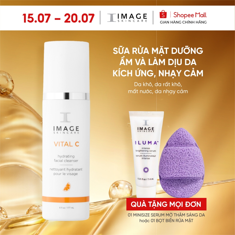 Sữa rửa image skincare mặt đa năng IMAGE VITAL C Hydrating Facial Cleanser 177ml