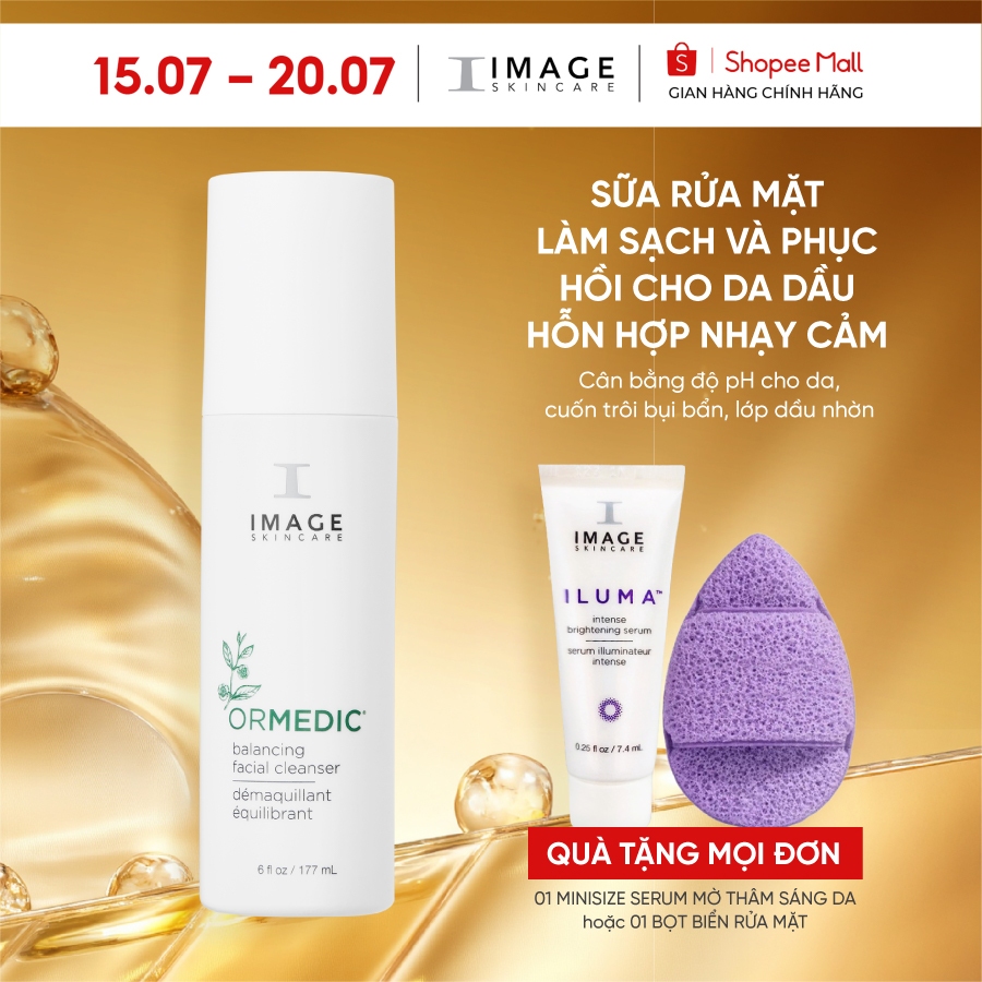 Sữa rửa mặt cân bằng da IMAGE Skincare ORMEDIC Balancing Facial Cleanser - 177ml