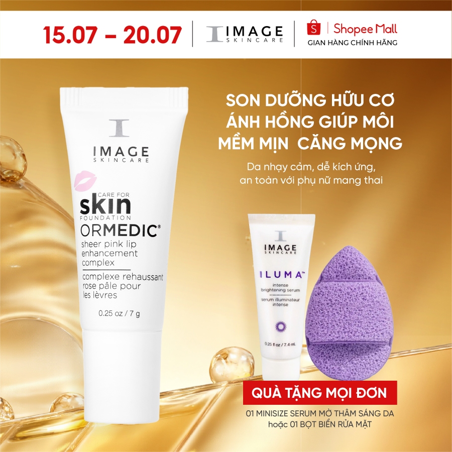 Kem dưỡng phục hồi da môi IMAGE Ormedic Sheer Pink Lip Enhancement Complex 7g
