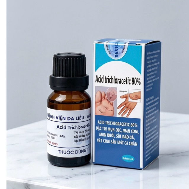 Tẩy mụn cóc ,mụn cơm, vết chai sần mắt cá chân… acid trichloracetic 80%