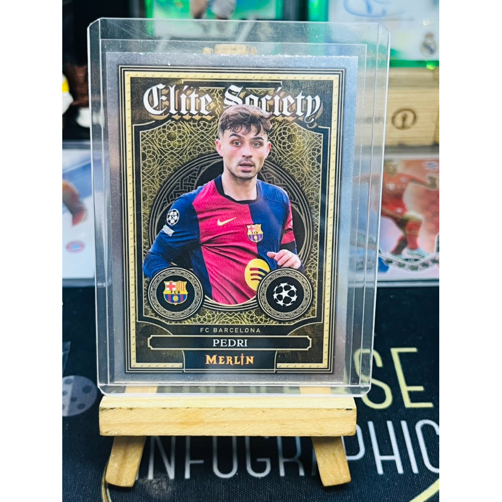Thẻ bóng đá Pedri Barcelona Elite Society Topps Merlin 2024/25