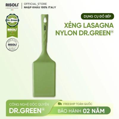 (Set quà 1.2) Muỗng/Xẻng Nấu Ăn RISOLI Cao Cấp Dr.Green® | Polyamide PA Chịu Nhiệt 220°C, Chống Xước | Nhập Khẩu Italy