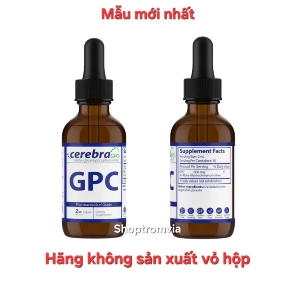 TPBVSK GPC Cerebra hỗ trợ tăng khả năng tập trung và nhận thức cho bé, chai 60ml