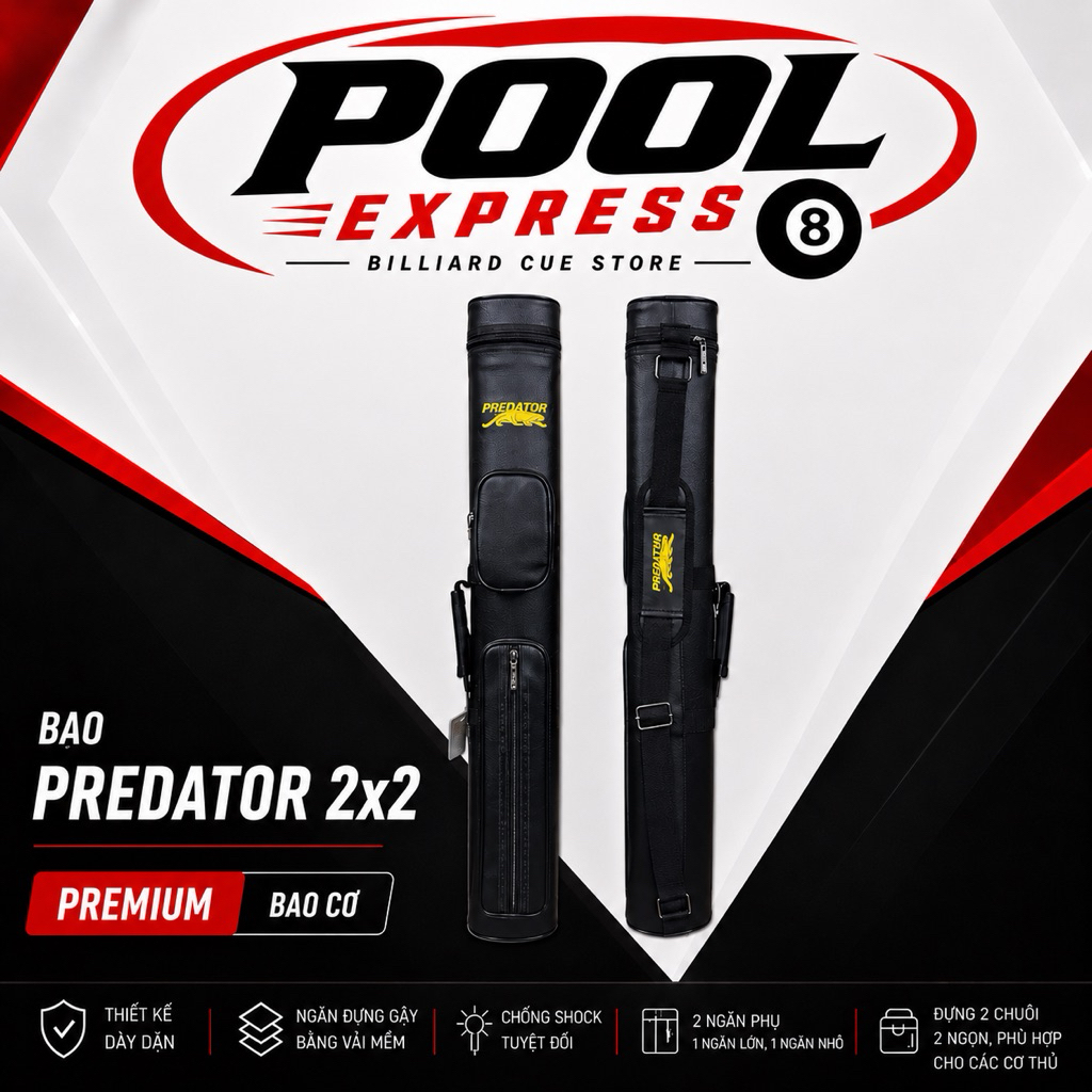 Bao gậy Bi-a PREDATOR 2x2