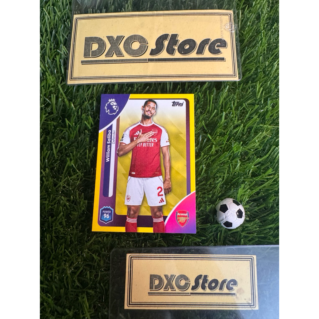 [ CHÍNH HÃNG ] - YELLOW PARALLEL - TOPPS PREMIER LEAGUE 2026 - WILLIAM SALIBA (ARSENAL)