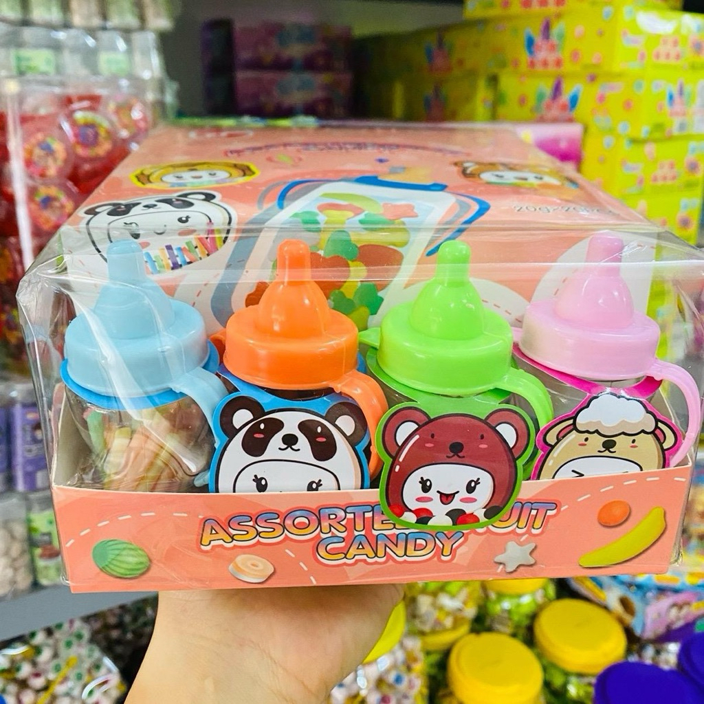 Lốc 20 lọ bình ty 5k đựng kẹo mix nhiều loại, lọ kẹo hình bình ty nhiều loại kẹo Đựng Gia Vị