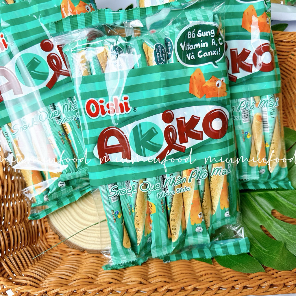 Bánh akiko oishi - bánh snack que nhân PHÔ MAI