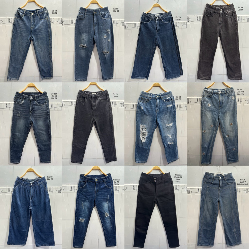 Quần Jean Nữ 2hand size S eo 68-70 Thanh lý 🍒| SCG 2HAND
