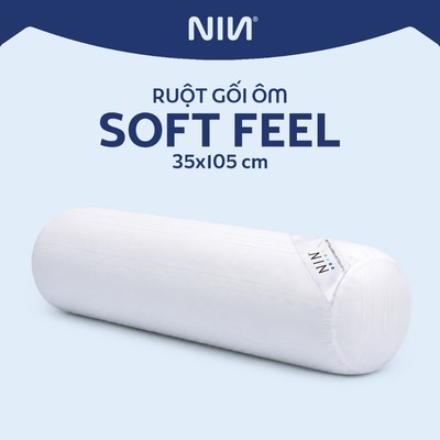 Ruột Gối Ôm Soft Feel NIN House | 35x105cm | Màu Trắng