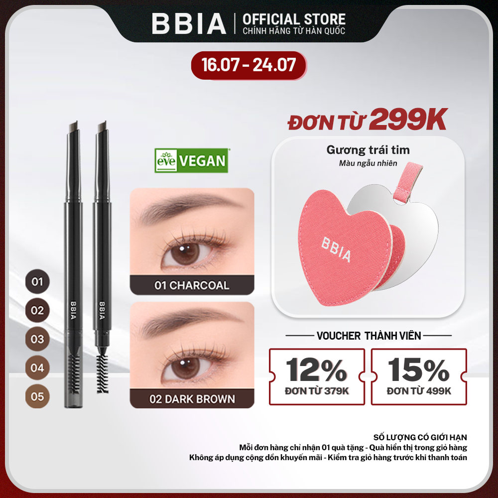 Chì kẻ mày lâu trôi BBIA Last Auto Eyebrow Pencil 0.25g