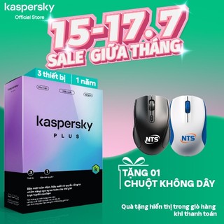 Phần mềm diệt virus Kaspersky Plus 3 Thiết bị/năm - Hàng chính hãng