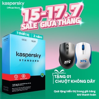 Phần mềm diệt virus Kaspersky Standard 1 Thiết bị - 2 NĂM | Hàng chính hãng