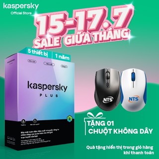 Phần mềm diệt virus Kaspersky Plus 5 Thiết bị/năm - Hàng chính hãng