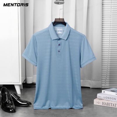 Áo Polo Nam MENTORIS Vải Coolmax Cao Cấp,Form Regular Fit,Phong Cách Sang Trọng,Bản Giới Hạn MCPS24S014