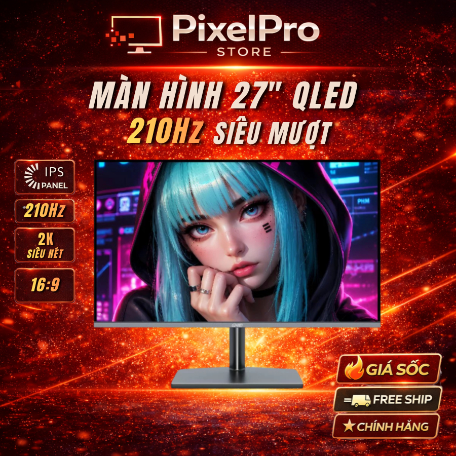 Màn Hình Gaming AFD 272X 27 Inch 2K QLED Fast IPS 210Hz 1ms GTG – Màn Hình Máy Tính Chuyên Game