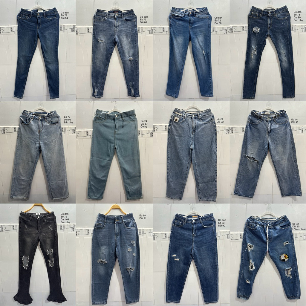 Quần Jean Nữ 2hand size M eo 72-74 Thanh lý 🍒| SCG 2HAND