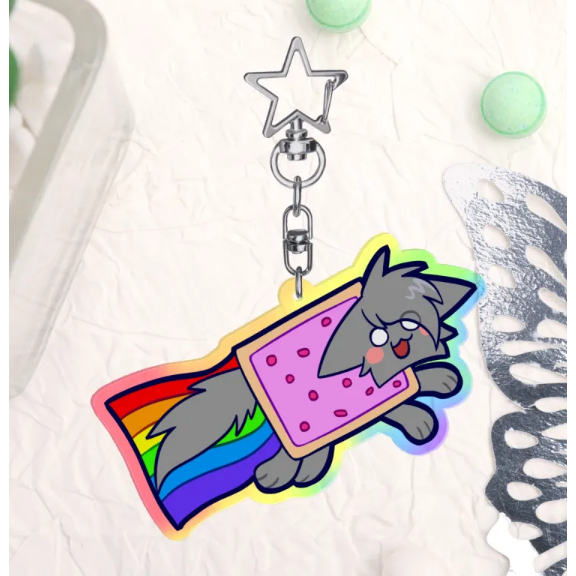 Nyan Cat/Tac Nayn | Keychain 55