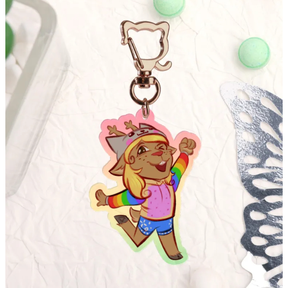 Noelle Nyan Cat Acrylic Keychain/Charm 61