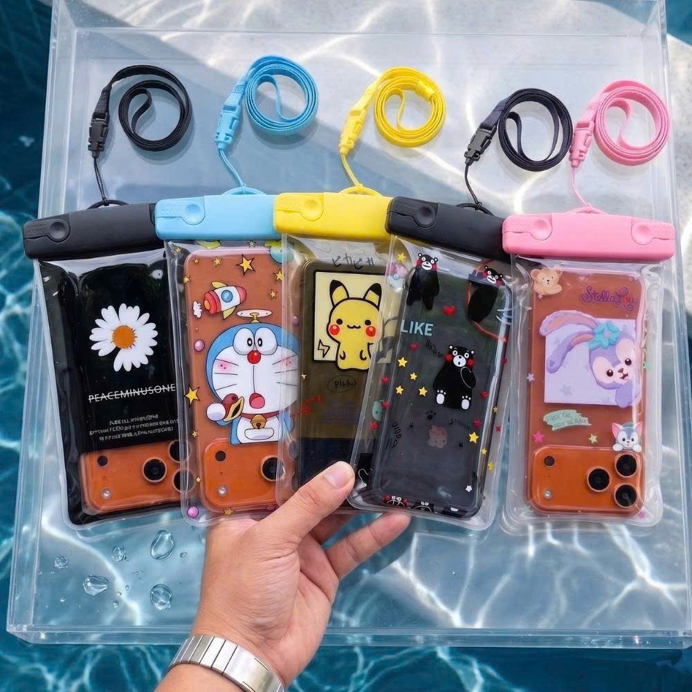 Túi chống nước in hình dễ thương, có hở camera, cảm ứng được dưới nước Citycase