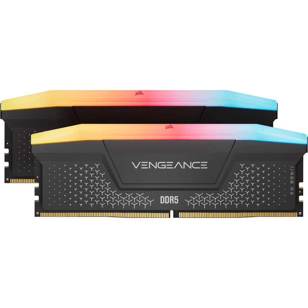 RAM CORSAIR VENGEANCE RGB RS DDR5 64GB (2 x 32GB) DDR5, 6000, 1.35V, Intel XMP & AMD EXPO - GREY CMG