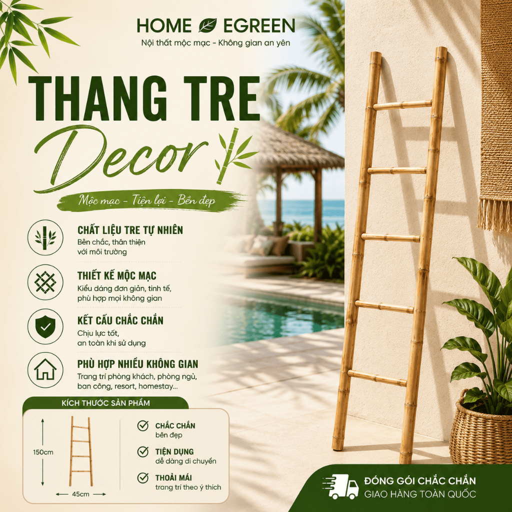 Thang Tre Decor Home Egreen Nội Thất Tre Trang Trí Resort Villa Homestay