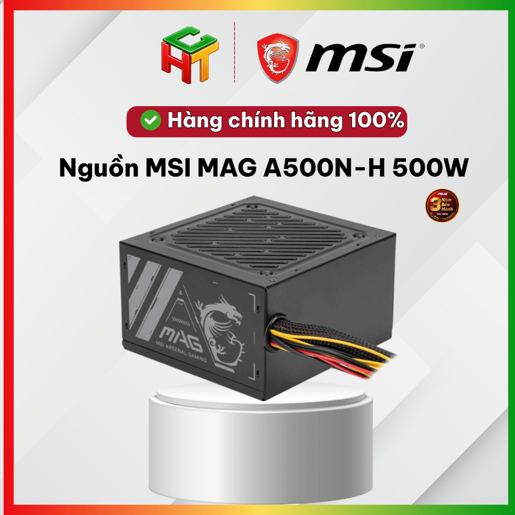 Nguồn MSI MAG A500N-H 500W - Đen