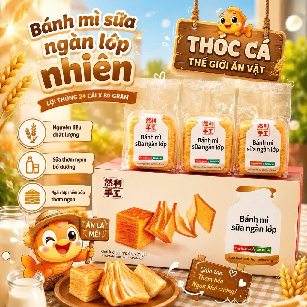 12 Chiếc Bánh mì ngàn lớp mini, bánh gối bơ sữa thơm ngon mềm mịn