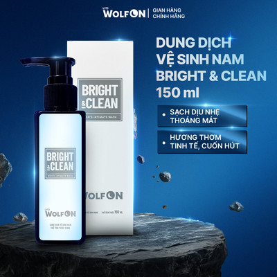 Dung Dịch Vệ Sinh Nam Giới LYD Wolf ON Hương Thơm Nam Tính Làm Sạch Dịu Nhẹ, Giúp Khử Mùi 150ml
