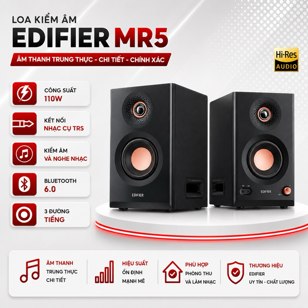 Loa EDIFIER MR5 | 3 đường tiếng, Công suất 110W