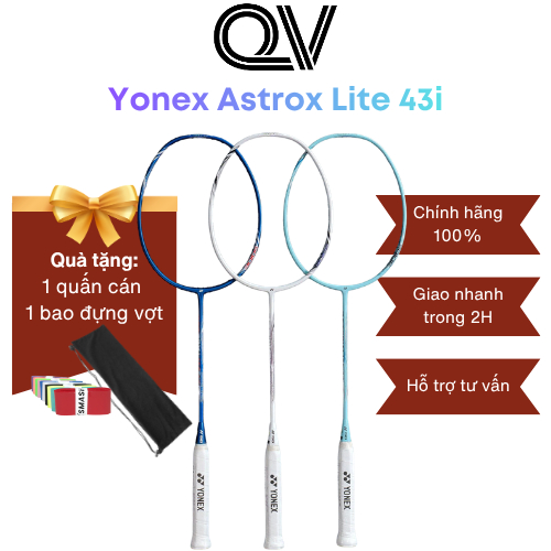 Vợt cầu lông Yonex Astrox Lite 43i chính hãng Quốc Việt Badminton phù hợp lối chơi công thủ toàn diệ