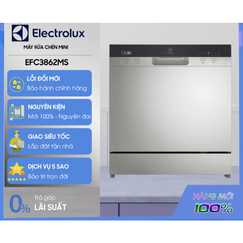 Máy rửa chén mini Electrolux - EFC3862MS (8 bộ)