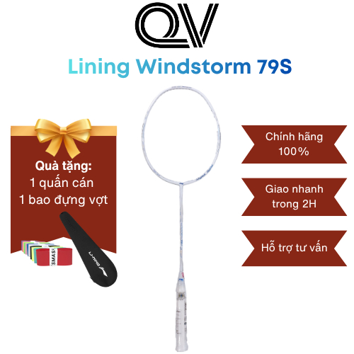 Vợt cầu lông Lining Winstorm 79S chính hãng Quốc Việt Badminton vợt nhẹ, linh hoạt, phù hợp cho nữ
