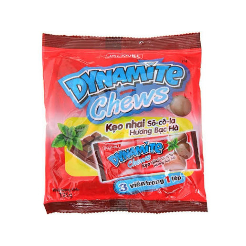 Kẹo Dynamite 3 viên 125g ( vị socola , vị trái cây )