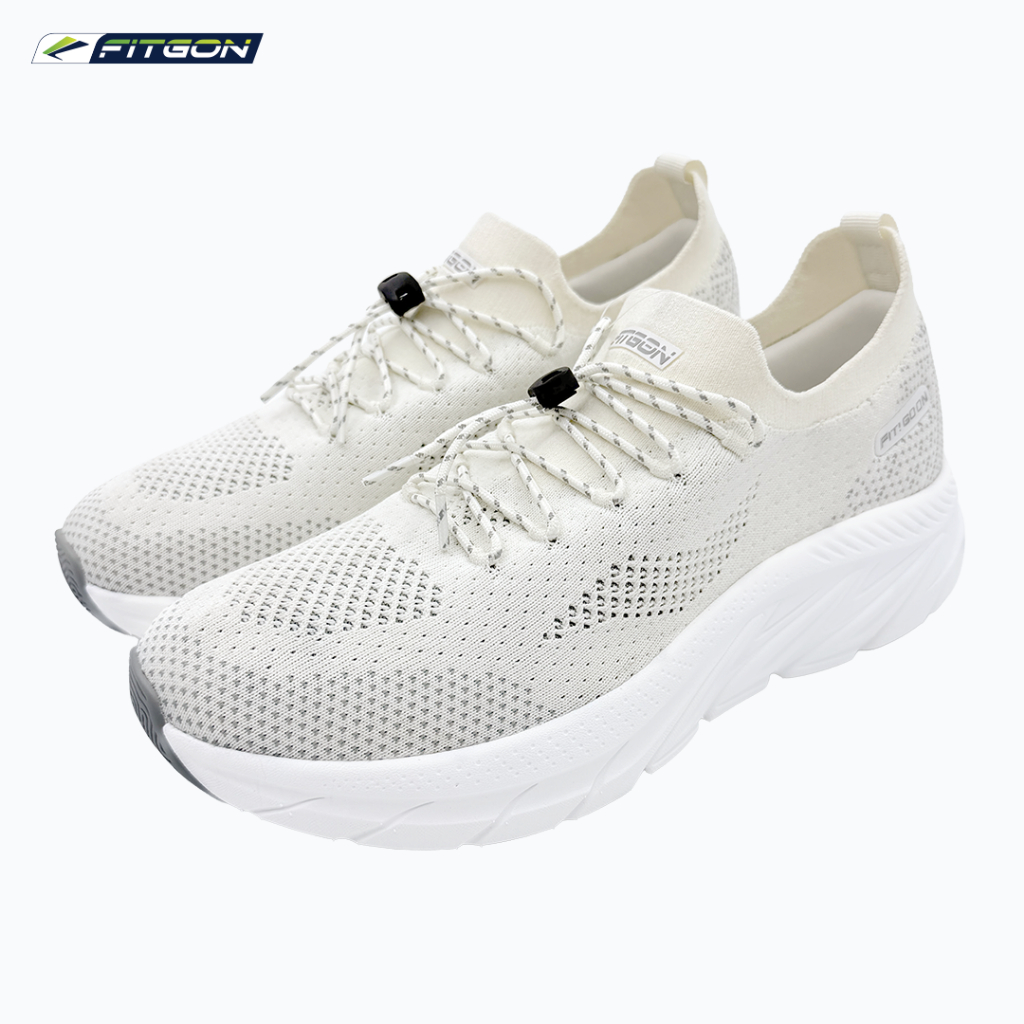 Giày Đi Bộ Fitgon Urban Rhythm (Màu Kem) - Giày Walking Fitgon, Giày Đi Bộ Nam Nữ