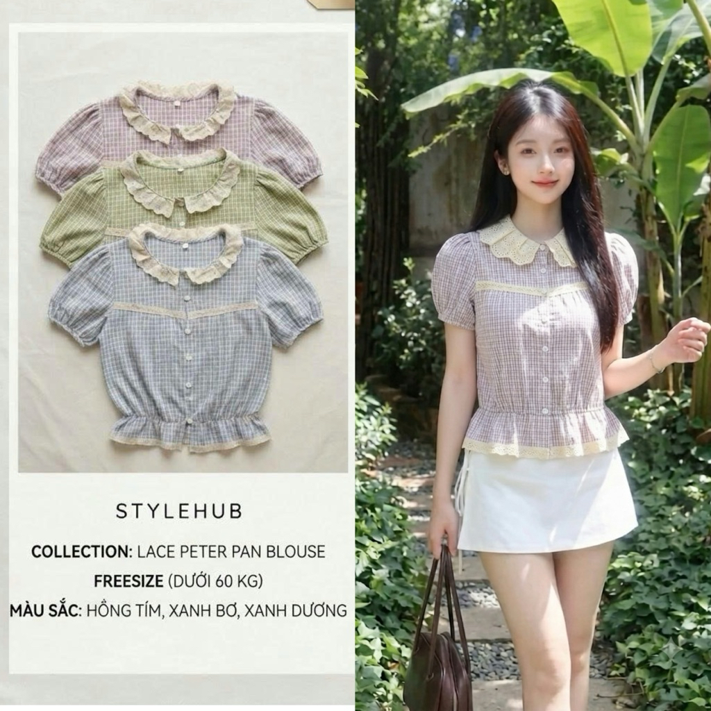 Áo Sơ Mi Caro Ren - Thiết Kế Thanh Lịch & Nữ Tính 888