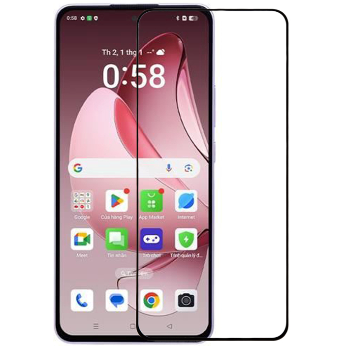 Combo 5 kính cường lực cho Oppo Reno 13F/ 13F 5G kính full màn hình full keo