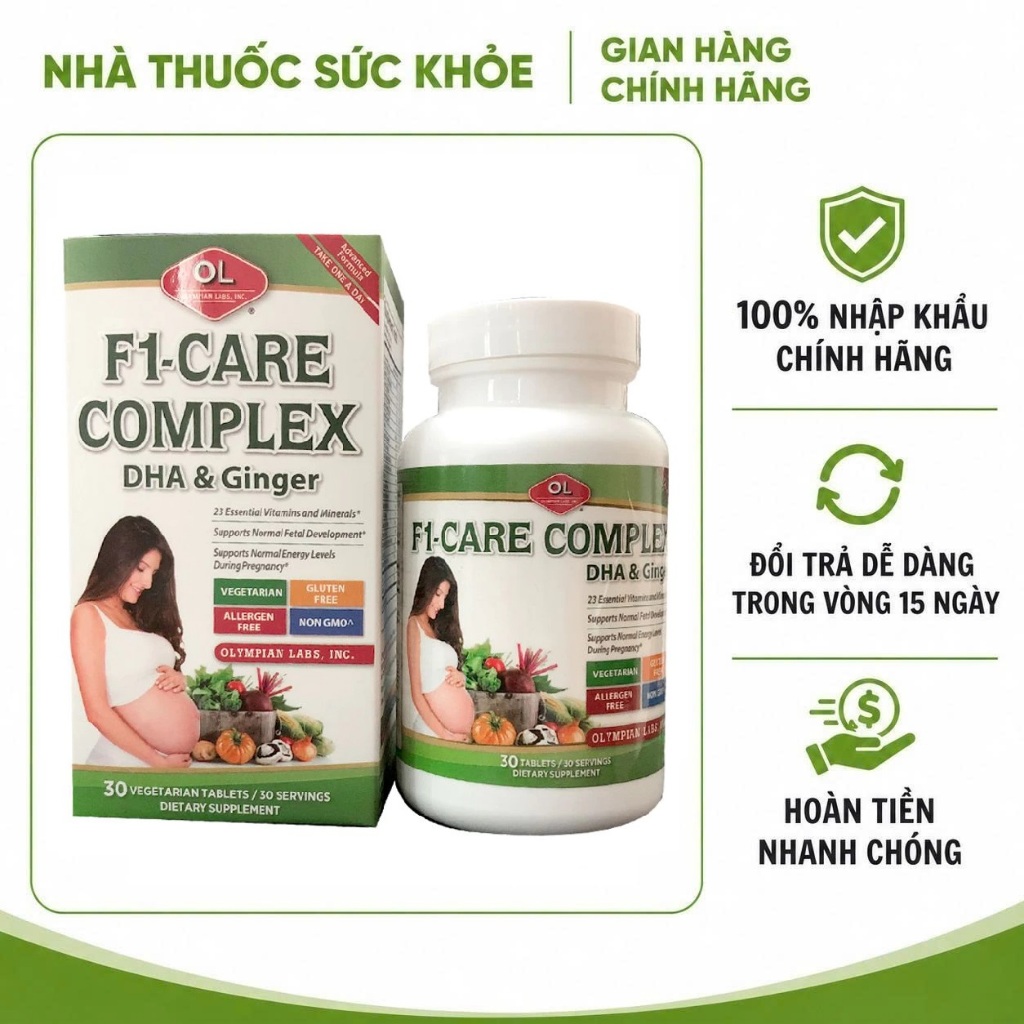(Nhập Chính Hãng - Đủ VAT) Vitamin Tổng Hợp F1 Care Complex - Bổ Sung 23 Vitamin & Khoáng Chất Cho B